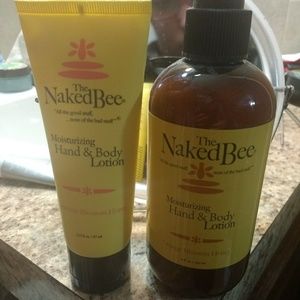 The naked bee lotion set